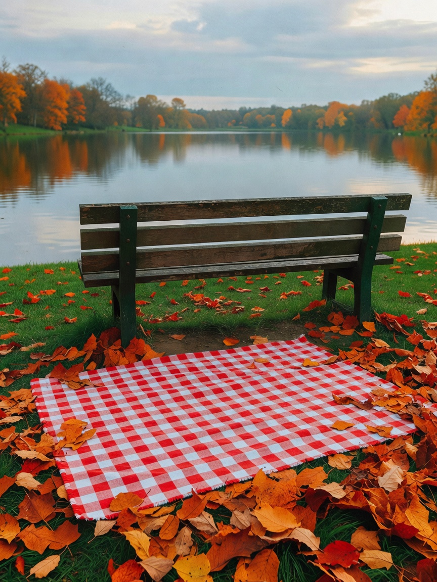 Quiet afternoon with Max by the lake. The leaves are turning nicely this year. P
