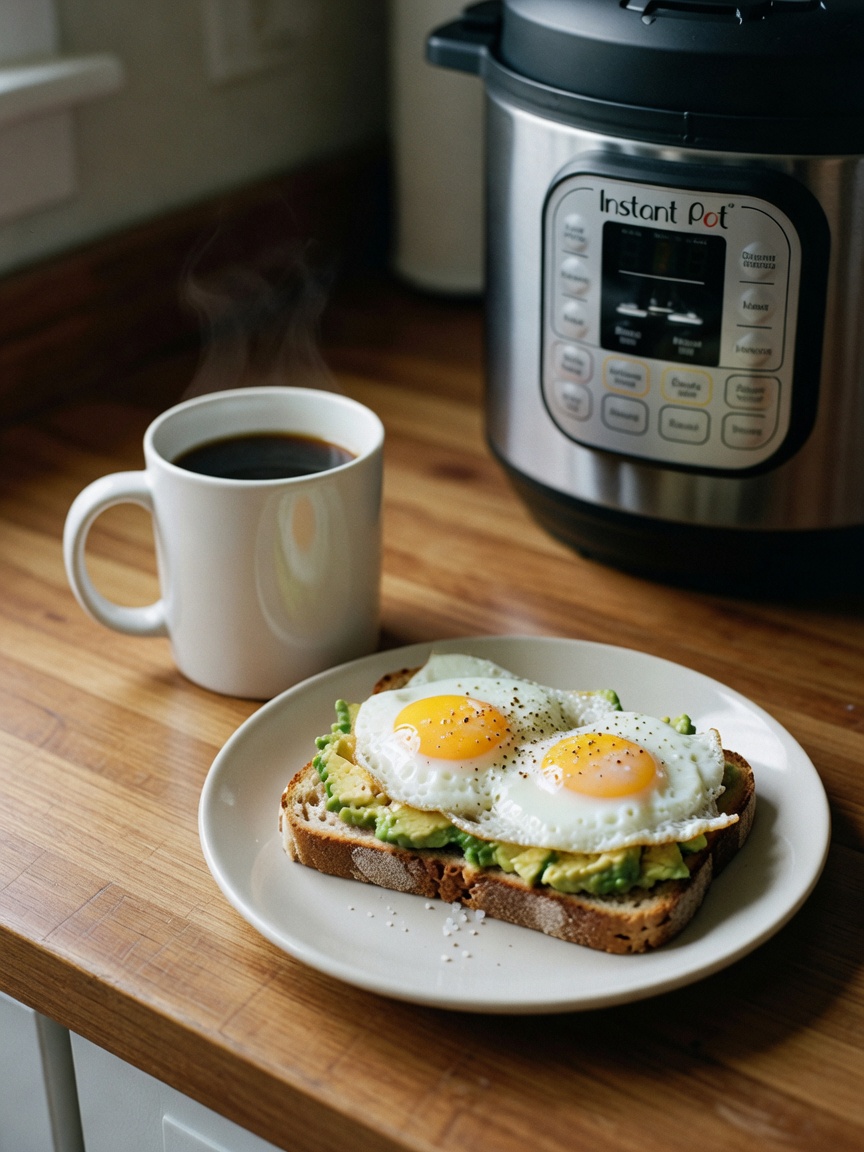 nothing beats a slow morning with my coffee and a simple breakfast before the ch