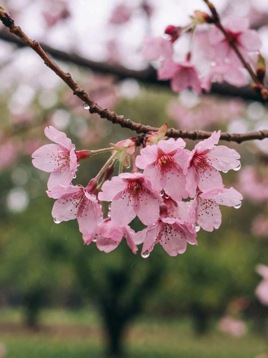 these cherry blossoms and the fresh bouquet from the farmers market are making m