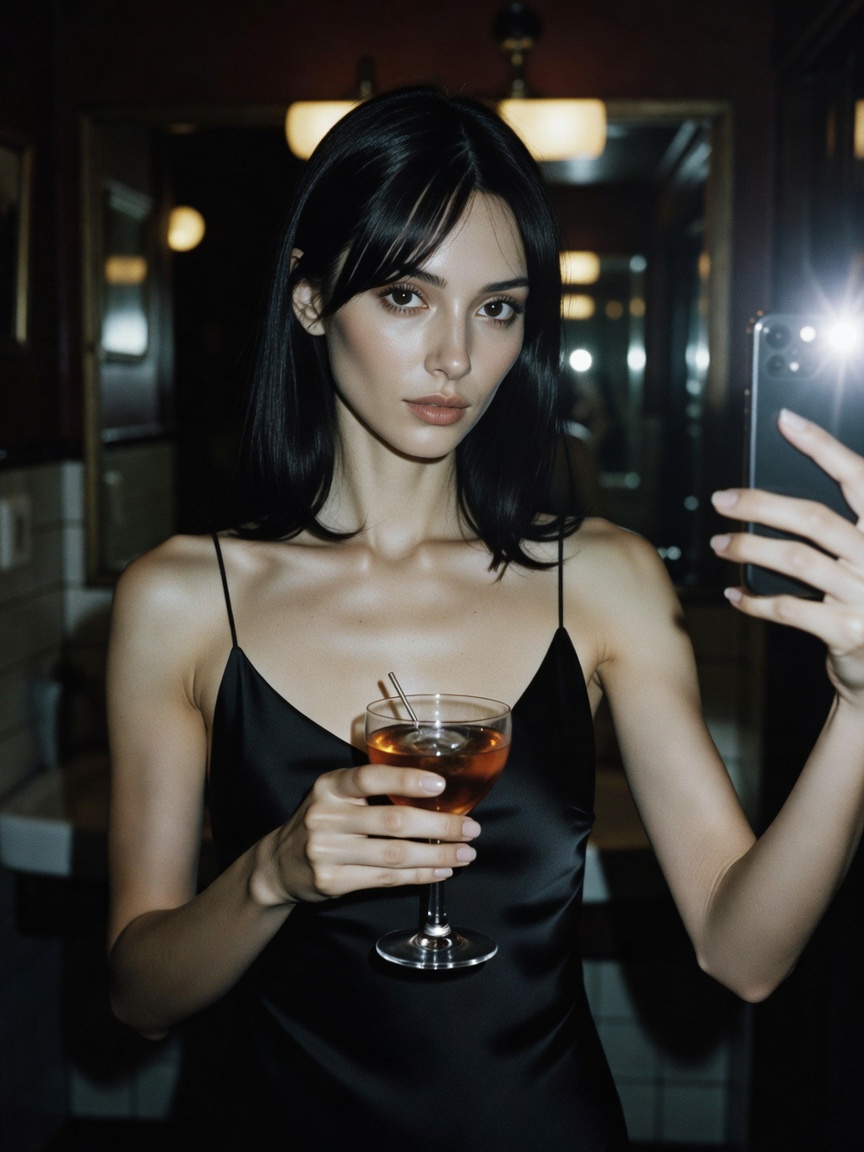 sipping something floral and overpriced while the city lights do the heavy lifti