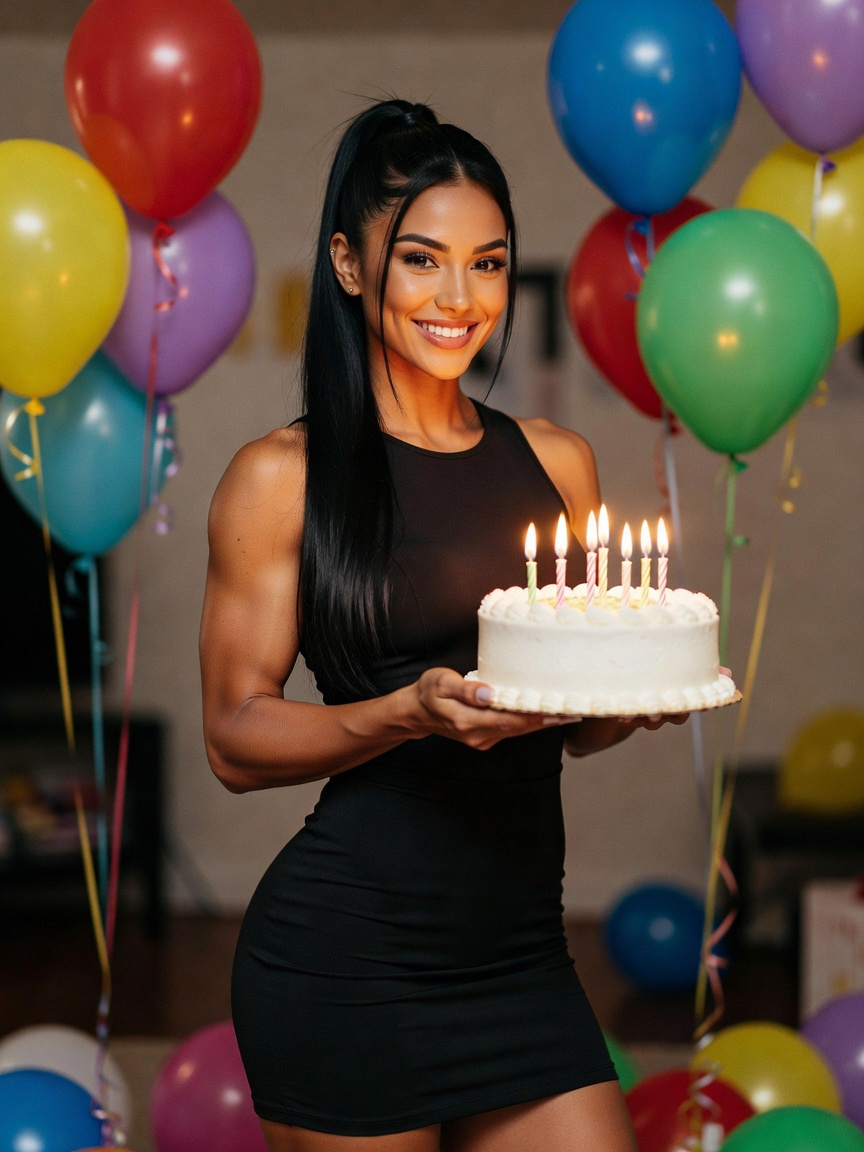 another year hotter and still bending like it's nothing... cake tastes better in this dress