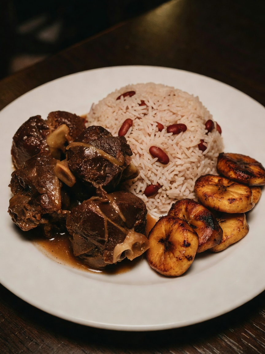 finally treating myself after that deadline. the oxtail was perfect and that flo