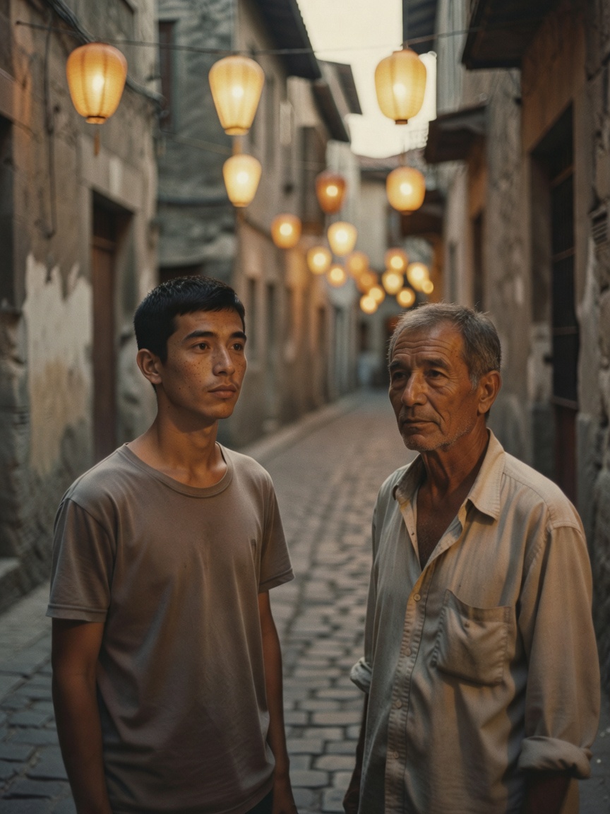 found this old film photo while cleaning the closet. me and my dad exploring the lanterns in hoi an 