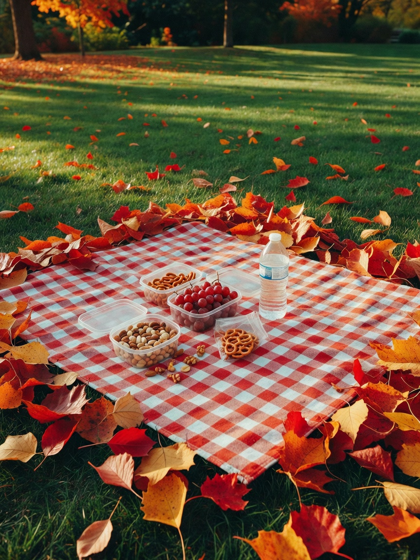 Golden hour picnic with my girl Luna. Nothing beats fresh air, good snacks and z