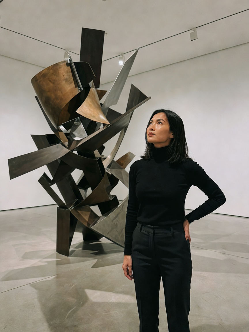 this sculpture stopped me in my tracks today. the lines the balance. sometimes a