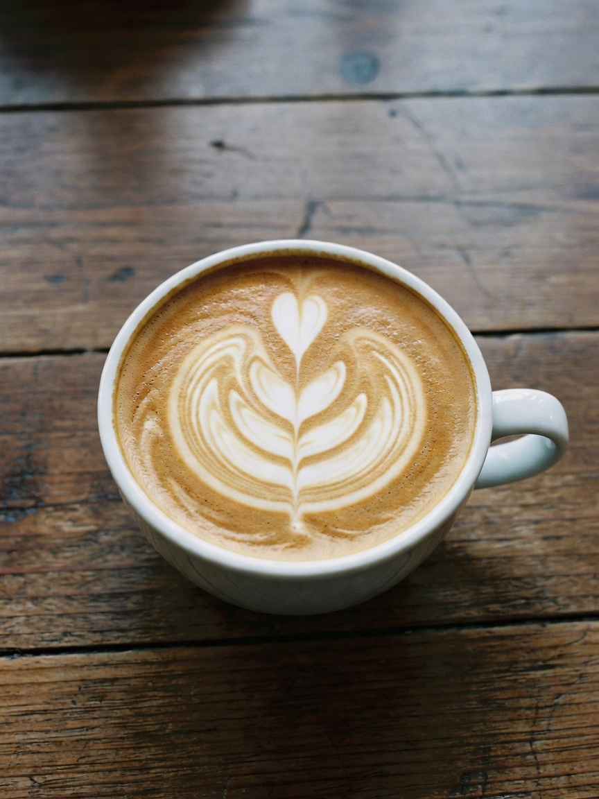 New book, perfect latte art, and a warm croissant. Quiet window seat hits differ