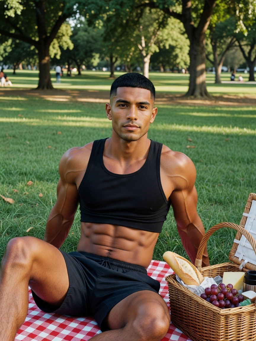 park picnic hitting different after leg day, protein never tasted better out here, who joining next 
