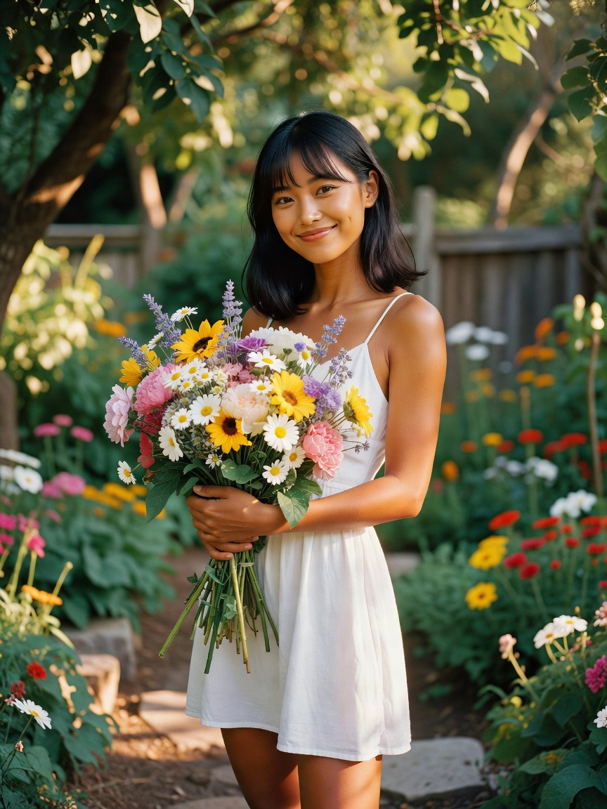 found these flowers but they still can't compete with this smile 💐 feeling extr