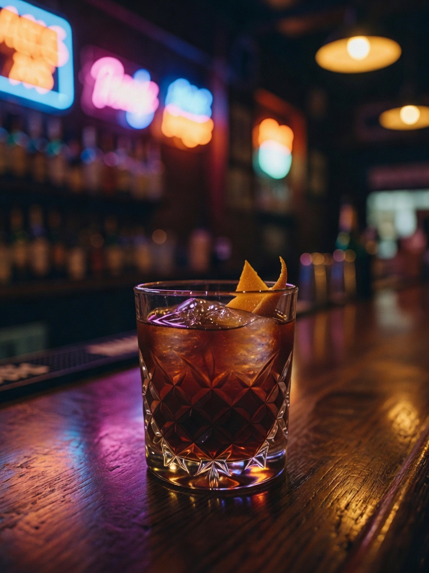Friday night done right with this smoky old fashioned. Nothing like a well-craft