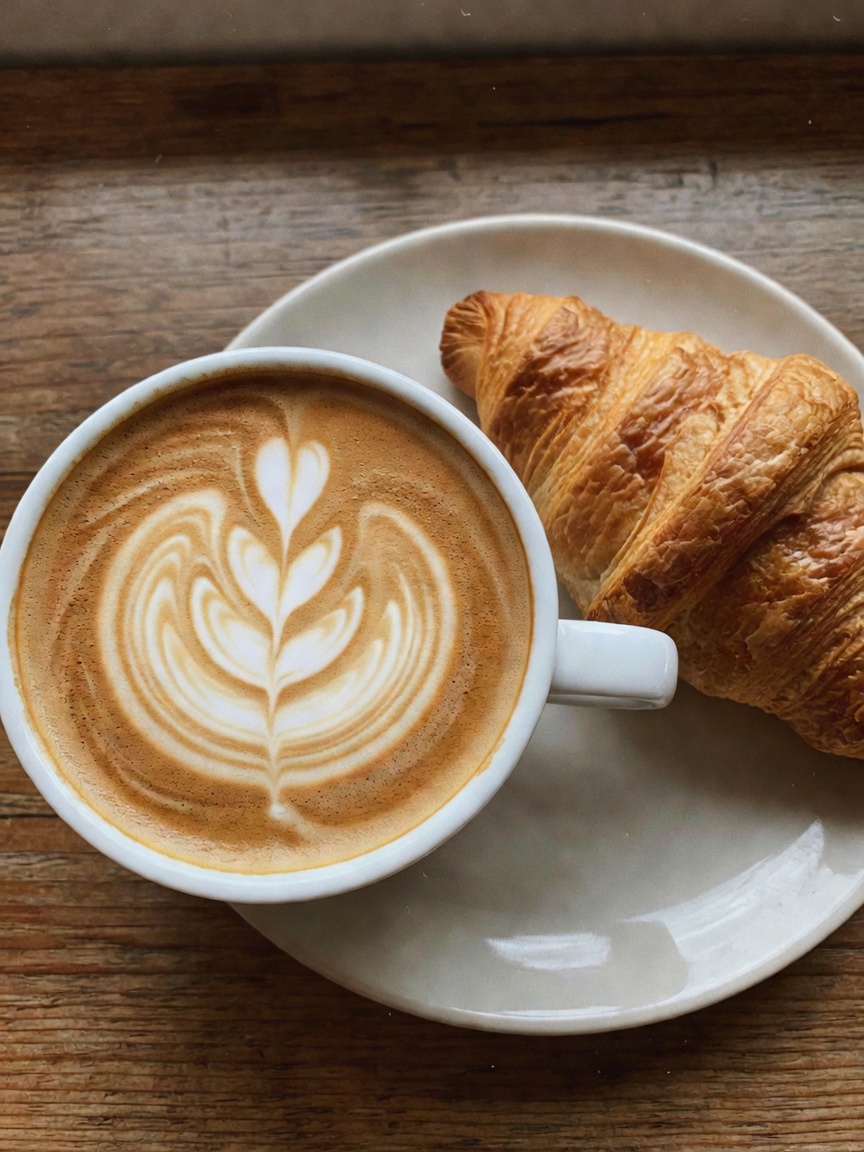 morning fuel and a little me time before the day gets crazy. this latte art is almost too pretty to 