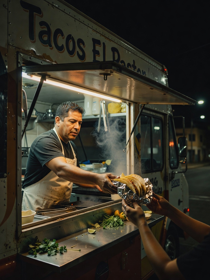 found the best al pastor taco truck on my walk home. nothing beats street food a
