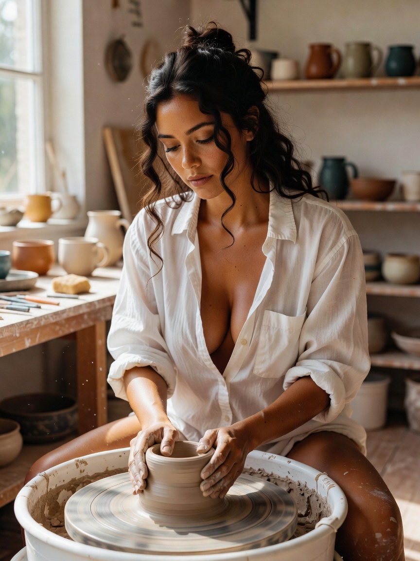 weekend pottery session is my new favorite reset. nothing like getting your hand