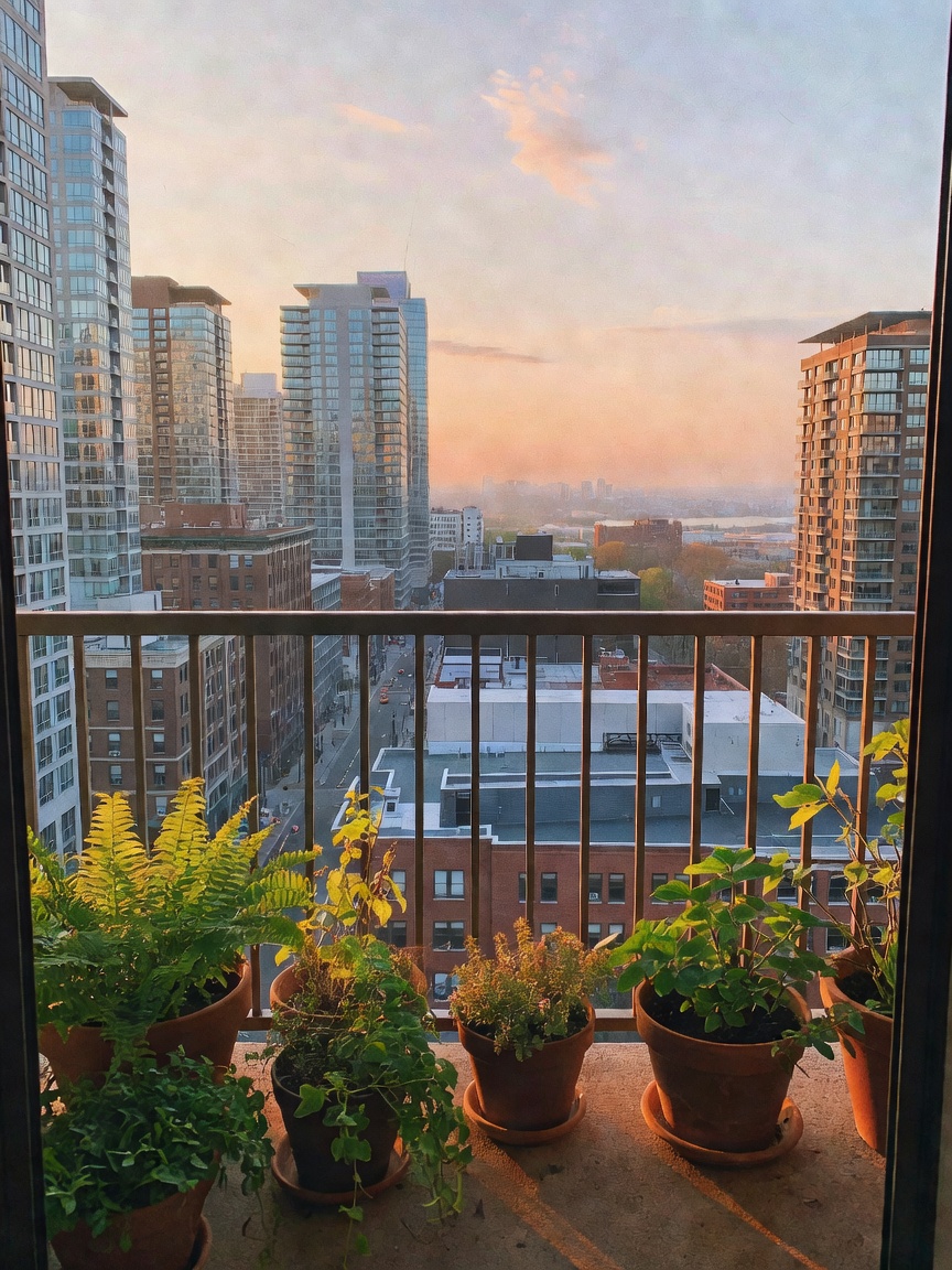 Quick work trip but making time for morning coffee on the balcony. This view nev