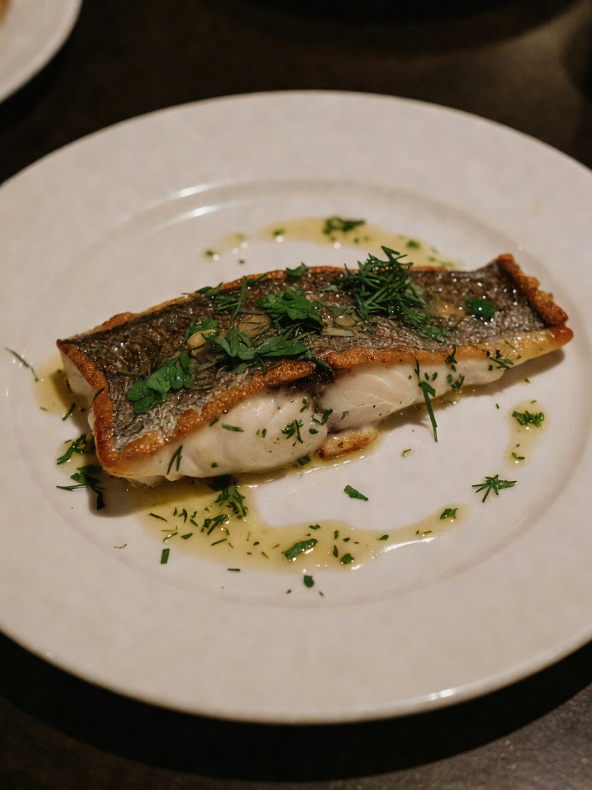 Date night done right. That seabass melted in my mouth and the wine was perfecti