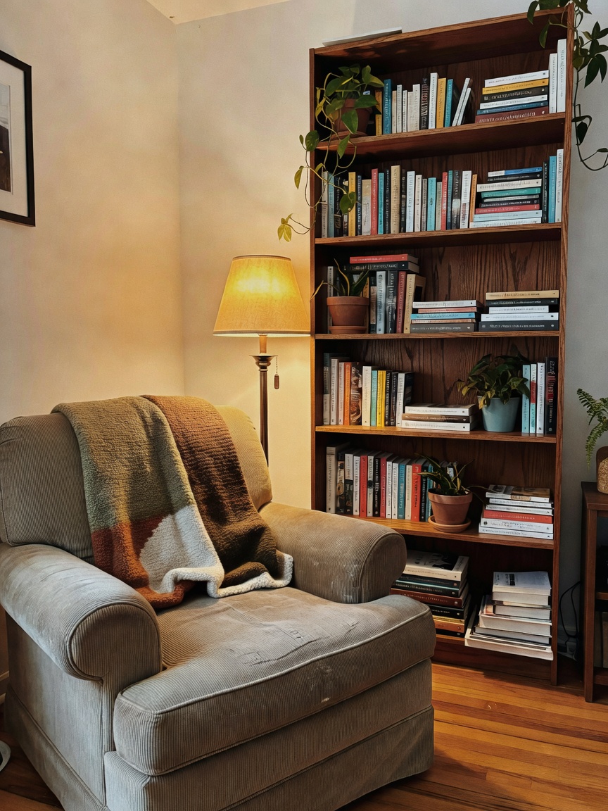 finally finished the gallery wall and the reading nook is officially functional.