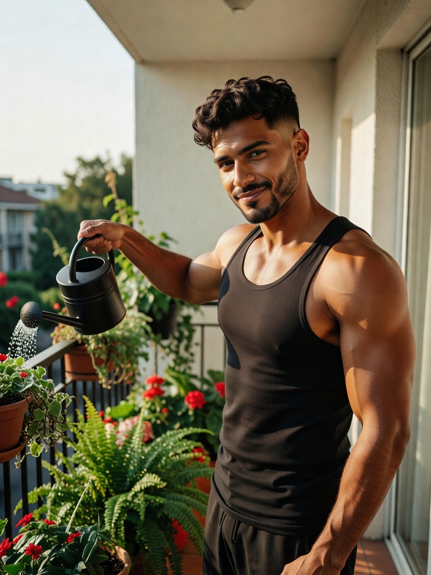watering my greens and feeling the sun on my skin, who wants to join me for some