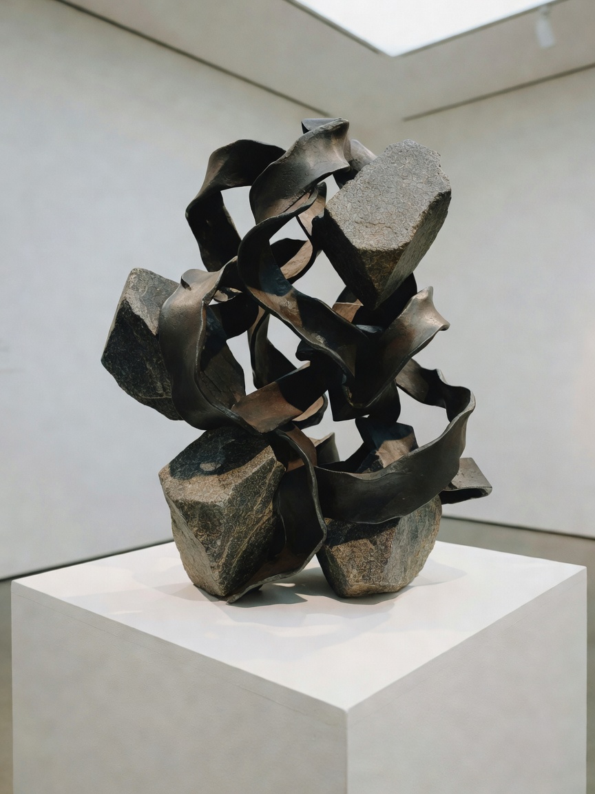 Spent my afternoon lost in this exhibition. The texture on this sculpture comple