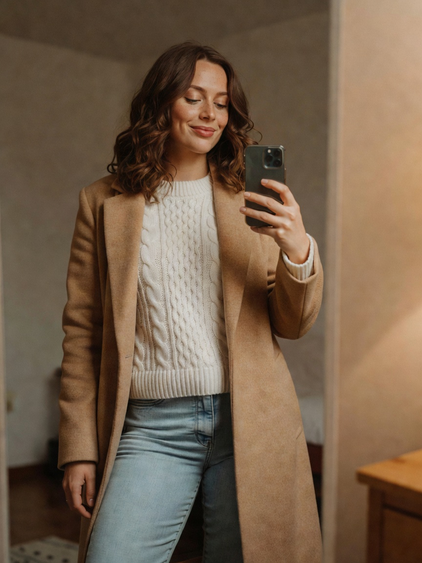 Feeling myself in this new coat today. Morning errands turned into a mini photos