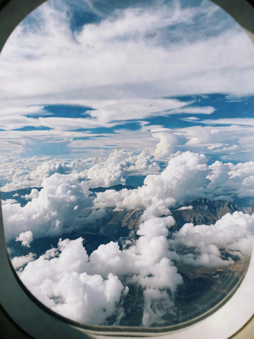 Window seat views never get old. Nothing like watching the world shrink while Ma