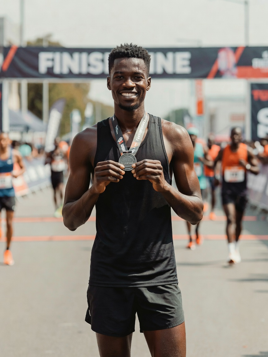 Another one in the books. That last kilometer tested me but crossing the line al