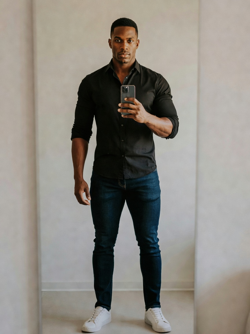 Fresh OOTD for the day, keeping it clean and comfortable. Jordan 4s still hittin