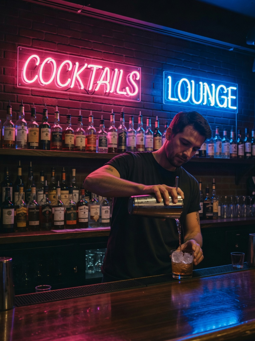 Quiet moment at the bar after a long day. This negroni was mixed perfectly. Some