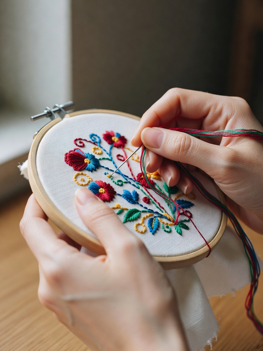 Rainy afternoon project. Been working on this embroidery piece for weeks and it'