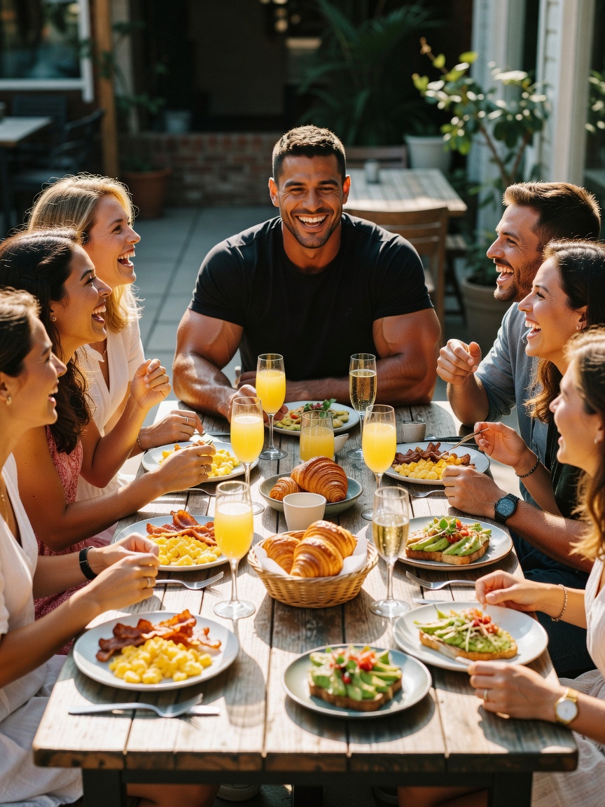 good food good friends and even better laughs. nothing beats slowing down with t